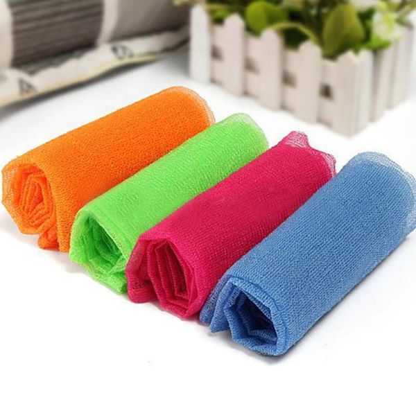 

nylon mesh bath shower body washing clean exfoliate puff scrubbing towel cloth bath exfoliating nylon wmtury powerstore2012