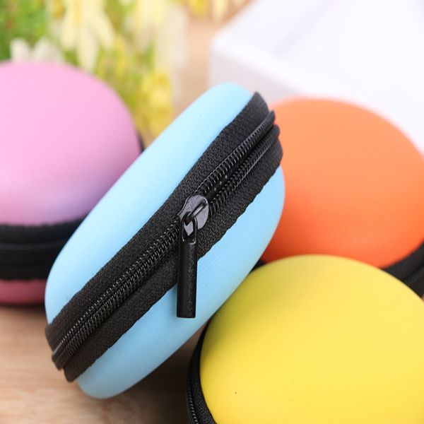 

new mini zipper earphone box protective usb cable organizer spinner storage bags headphone case pu earbuds pouch homewaret2i51635