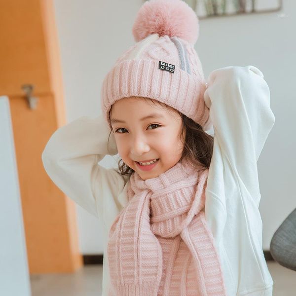 

beanies baby hat scarf set winter thick warm woolen autumn and models plus cashmere kid1