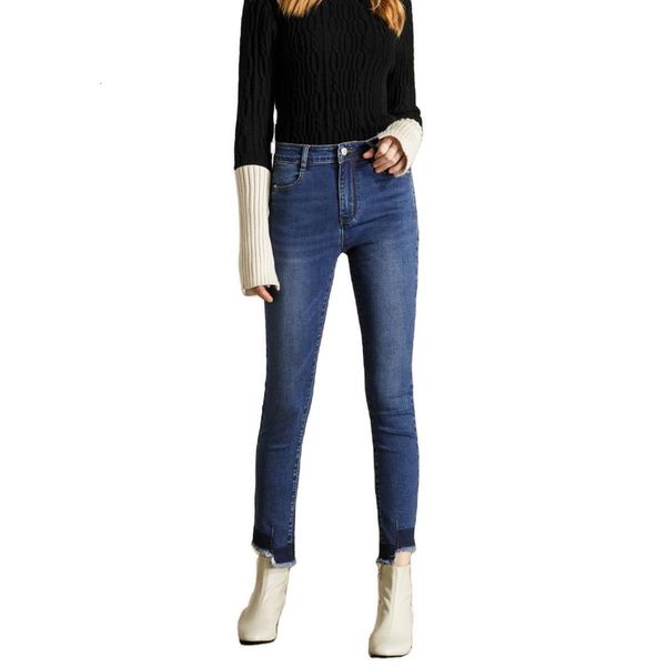 

star same style 2020 summer ol temperament pants high waist women's jeans, Blue