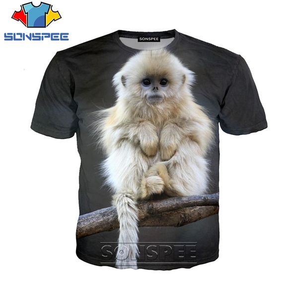 

animal monkey gorilla 3d print shirts comics oversized anime men clothing