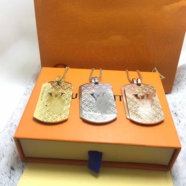 

2019 stainless steel men retro bracelet necklac gifts mens chain curb cuban link accessories pendant necklaces male with box, Silver