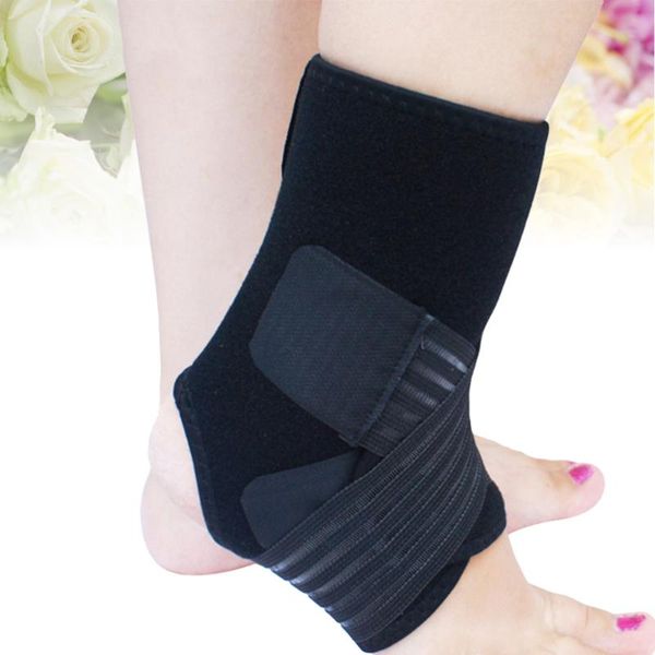 

ankle support 1pc sports elastic polyester pressure running basketball brace (black), Blue;black
