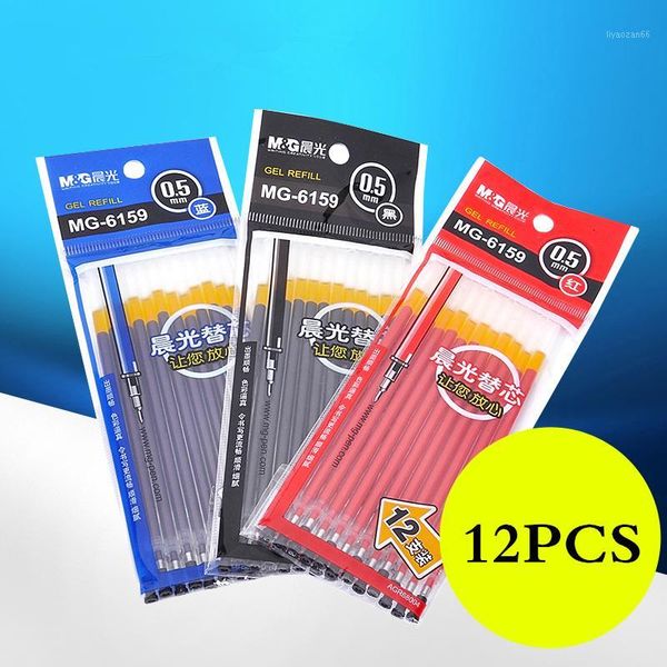 

12pcs/ lot high-quality economy and practical gel pen refill 0.5mm pen nib office and school supplies1