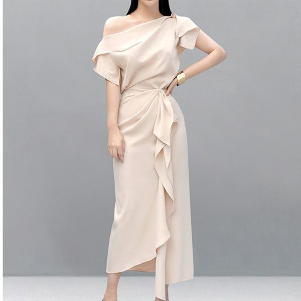 

элегантный стиль богиня 2020 летний новый fashionshoulder socialite из двух частей для женщин элегантный стиль богини-2020 летний новый fash, Black;gray