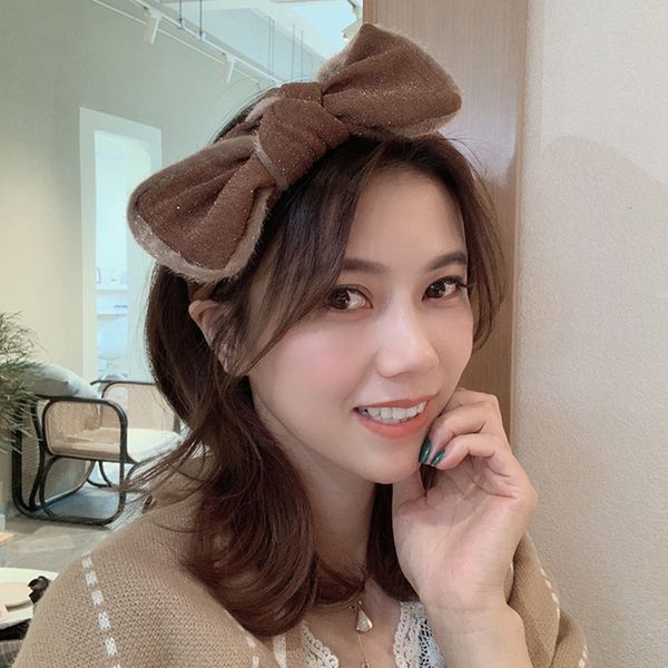 

temperament bow hairpin hairband female versatile french hairband go out in autumn and winter