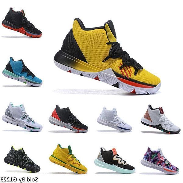 

4s kyrie iv lucky charms basketball shoes irving 4 confetti bhm equality all-star march madness city guardians london mamba sneakers, White;red