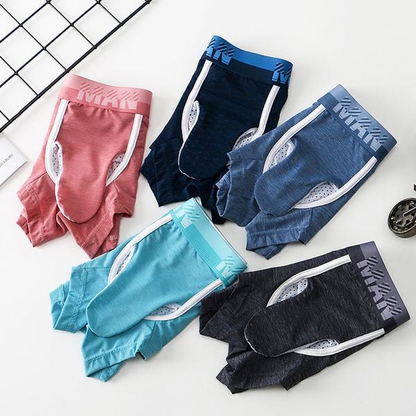 Underwear da uomo di lusso Underpants Big Male Penis Case Elephant Polyester Fashion Sexy Gay Boxer Shorts Shorts Breati traspiranti S-XL Cassetti S-XL Kecks Thong Tw8r