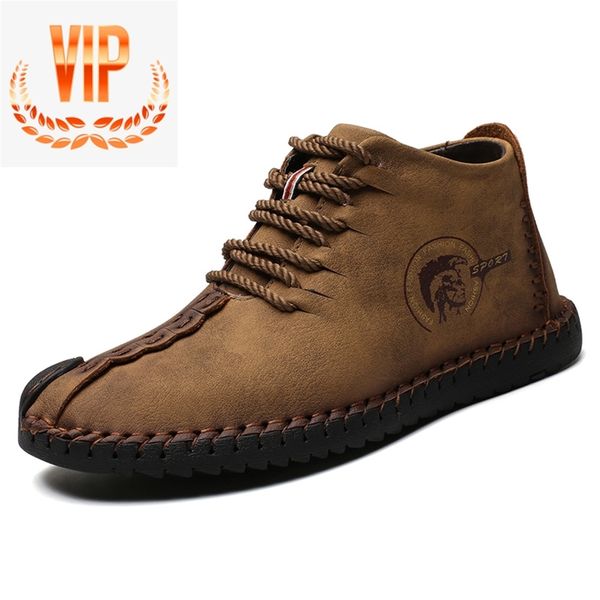 

vsb58, spring & winter boots vintage handmade sneaker mid-casual shoes split leather spring and winter model both available lj200820, Black