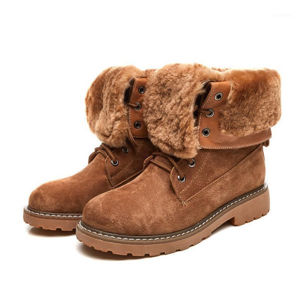 

boots 2021 winter wool warm snow women soft bottom cotton trend fashion1, Black