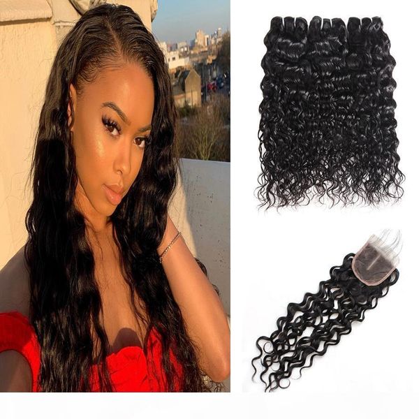 

peruvian hair extensions yaki straight brazilian hair kinky curly human hair bundles with closure 3pc loose deep wave body wave water wave, Black