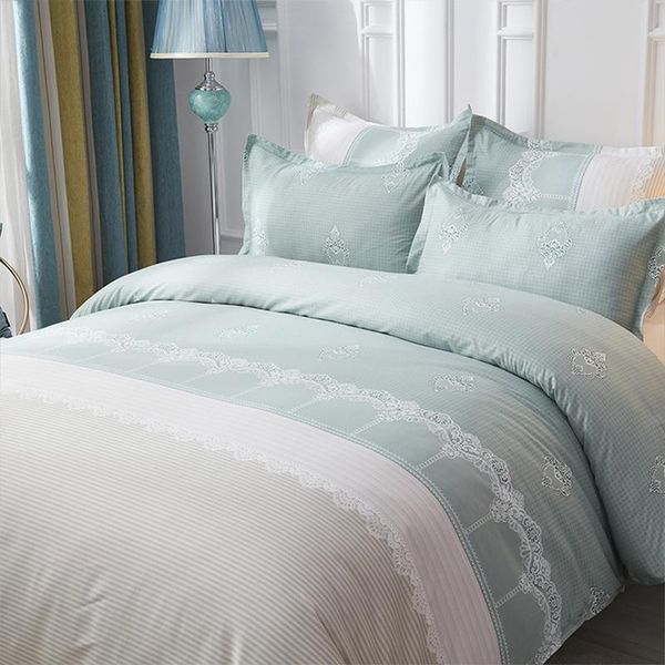 

king size design bedding set luxury duvet cover fitted set patterned quilt cover pillowcase 3 piece without bed sheet