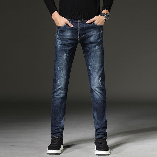 

fashion brand autumn men's jeans in 2020, Blue