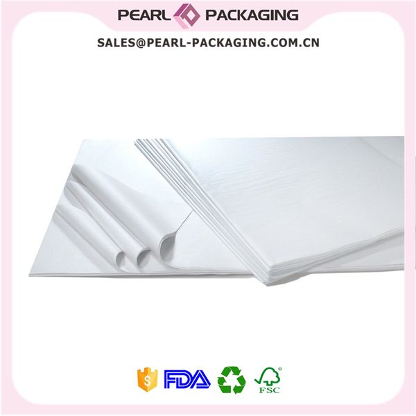 

pure white glazed on both sides wrapping tissue paper 100pcs/lot 1019
