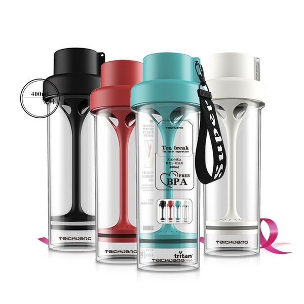 Zitronenwasserflasche BPA Free Tea Tasse Obstbecher Infusersaft Shaker Sports Tour Wanderung Tragbares Klettercamp Flaschen 201127