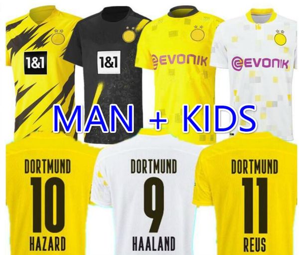 

2020 2021 borussia dortmund футбол джерси reus гетце pulisic 20 21 маек men + ребенок де майо futbol sancho витсель формы футбола, Black;yellow