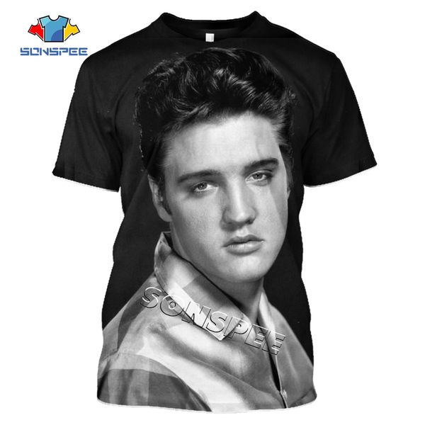 

summer homme pullover elvis presley the king men 3d print shirts comics humor horror men clothing