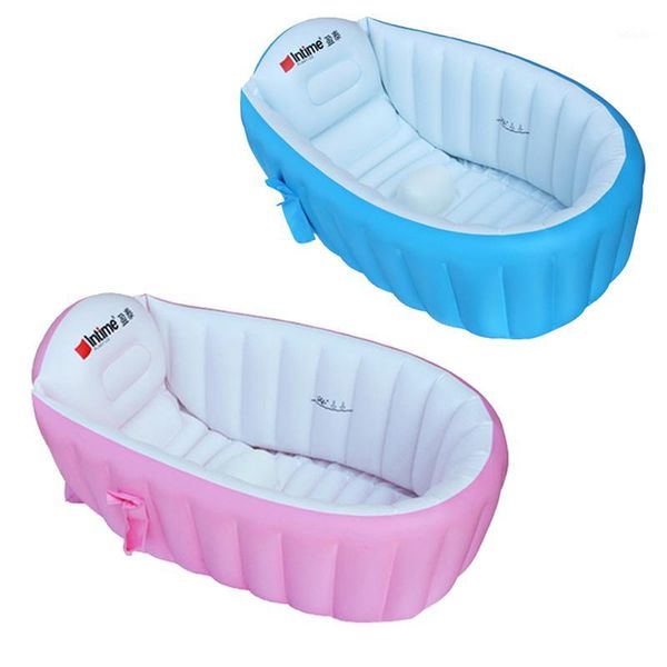 

pfds baby bather children's bathtub portable inflatable safety thickened face wash bath tub warm swimming pool1