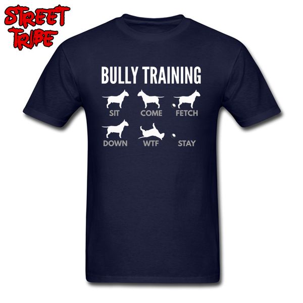 

funny t shirt english bull terrier bully train tshirt dog father t shirt lovely design navy blue streetwear sport hooded sweatshirt hoodie