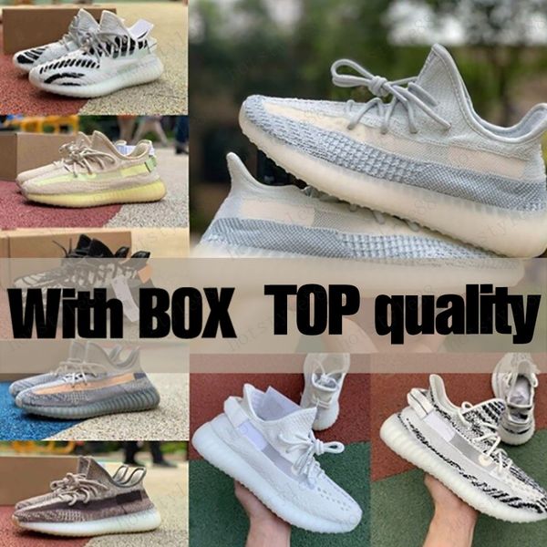 

new 2020 black static running shoes women mens 3m reflective synth antlia gid clay zebra beluga true form sneakers with box