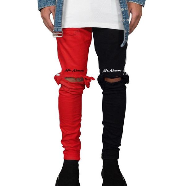 

2020 stretch denim pants solid slim fit jeans men casual denim jeans male street hip hop vintage trouser skinny pant, Blue