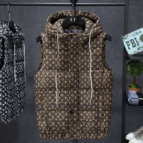 

20ss mens down jacket parka mens stylist winter jacket vests men women jackets mens stylist monc men's vest, Black