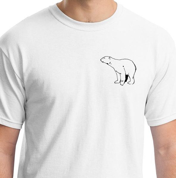 

summer tee shirt lonely polar bear white t shirt animal gift birthday o-neck t-shirt sport hooded sweatshirt hoodie