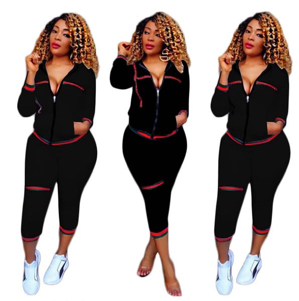 

2020 leisure sports suit standard code european and american fashion suit fashion webbing thread running sportswear jogging clothing, Gray