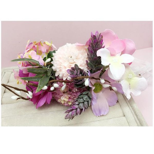 

bauhinia flower wreath bridal headdress bride wedding pgraphy hair flower female beach head band wedding hair acc qyltqk