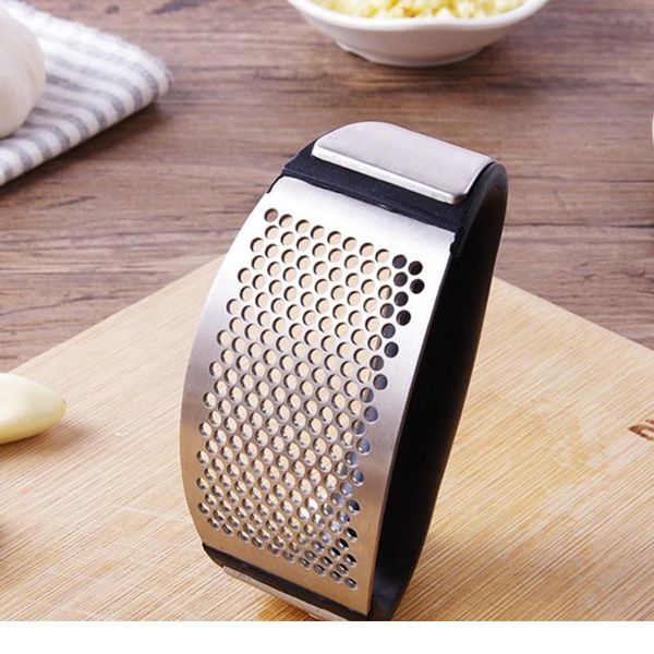 

manual garlic presses garlic mincer chopping garlic grinder slicer cutter stainless steel fruit vegetable tools kitchen bbytyl