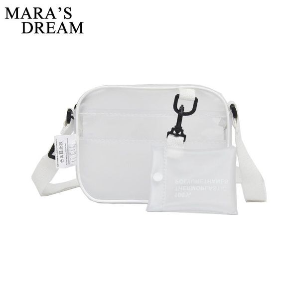 

mara's dream new transparent pvc fashion women messenger bag beach jelly female designer shoulder small cute flap crossbody bags