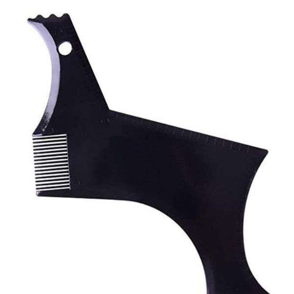 

1pc men beard shaping template beards comb styling shaper hair beard trim shaving guide tool makeup beauty t jllwon, Silver
