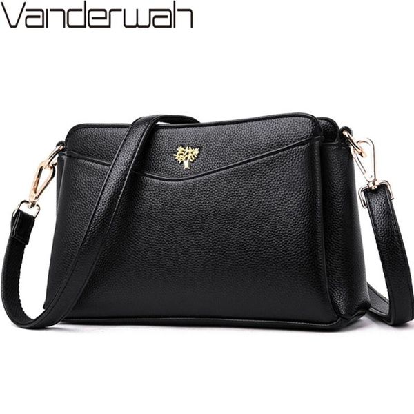 

vanderwah 2020 summer style bag leather luxury handbags women bags designer ladies small crossbody shoulder bags for women sac