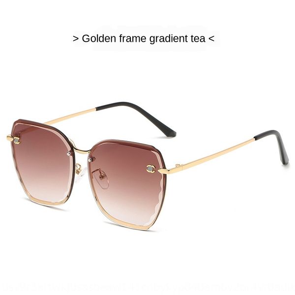 

ocean film frameless trimming sun fashionable new men's and glasses sunglasses women's fashionable sunglasses, White;black