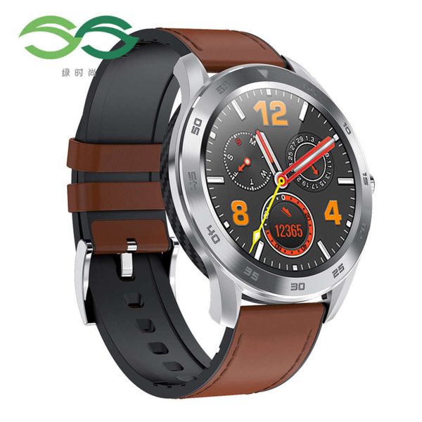 

ss green fashion dt98 round screen touch smart watch monitoring ecg heart rate blood prsure bluetooth calljk