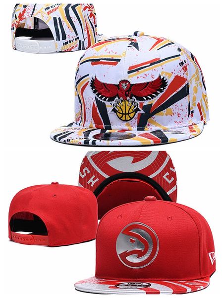 

atlanta ястребы мужчины спорт caps men women молодежный атл 2020 tip-off серии 9fifty регулируемая snapback баскетбол hat red, Black;red