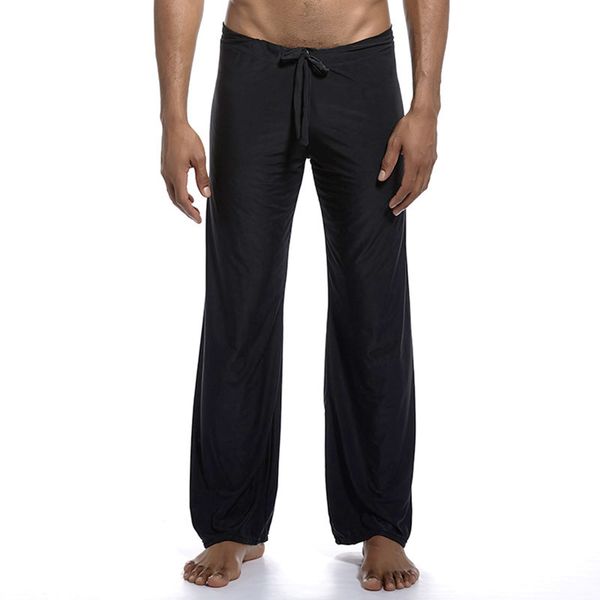 Naylon Yoga Pantolon Erkekler Düz Fitness Nefes Alabilir Erkekler Sıradan Gevşek Sweatpants Pantolon Jogger Pant 201109