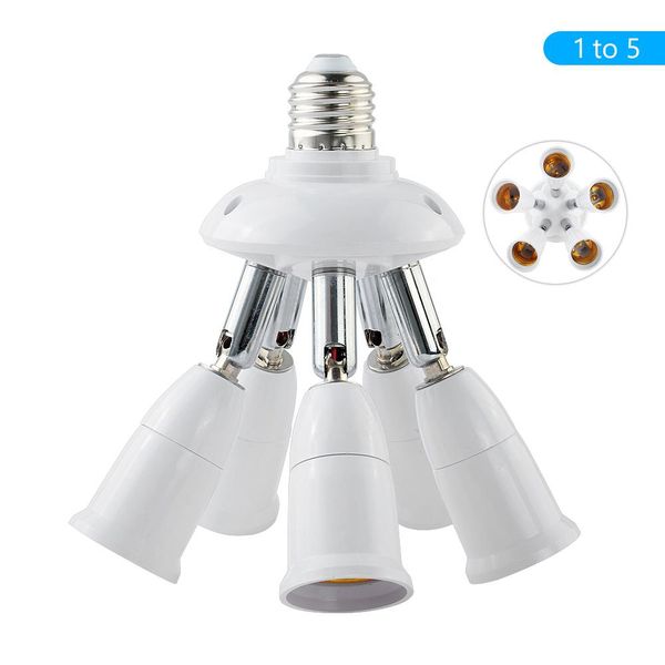 

1 к 2 3 4 5 light adapter преобразователи лампы цоколь держатель e27 для e27 гнездо штепсельной вилки splitter для освещения сид кпт bbythf