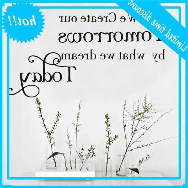 

diy removable art vinyl muursticker sticker wall painting quote poem home room decor