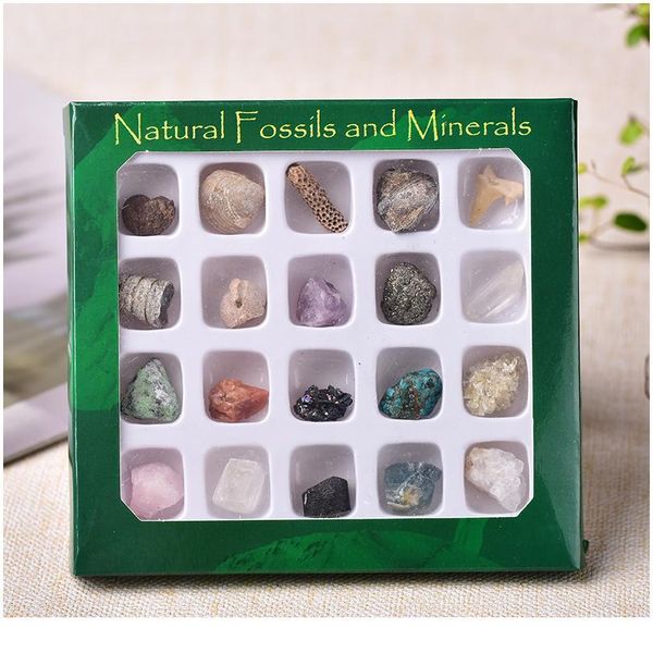 

1set natural rock mineral specimen irregularity raw crystals souvenir mini mineral stone collection ornament gifts for qylval, Black