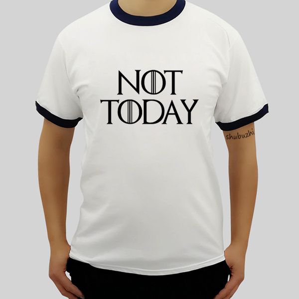 

sport not today arya stark t-shirt tee lanister t shirt got t shirt cotton raglan sleeve o-neck tee summer ringer