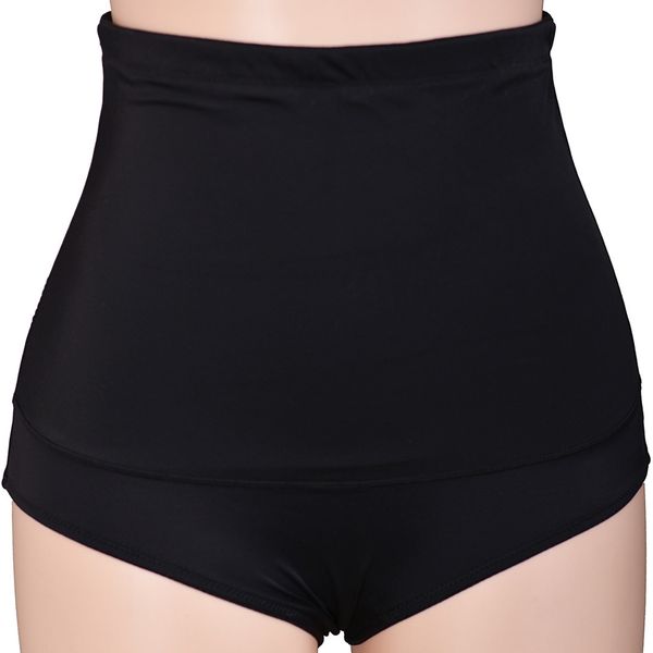 

postpartum repair of high waist silicone anti slip adjustable briefs, White;black