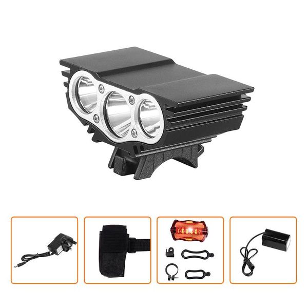 

bike lights 3000lm light rainproof led mountain set 5200mah mtb front lamp headlight ultralight bicycle
