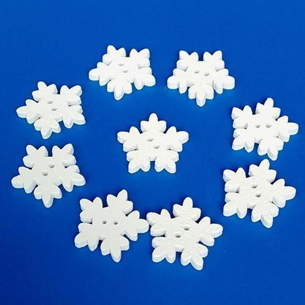 

100 50pcs christmas white wooden snowflakes buttons for scrapbooking craft for home wedding christmas diy handmade qylgwa mywjqq