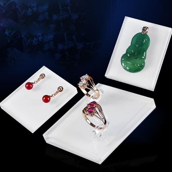 

jewelry pouches, bags acrylic jewellery set organizer holder stand for earring pendant necklace charms ring bracelet display tray earing cas, Pink;blue