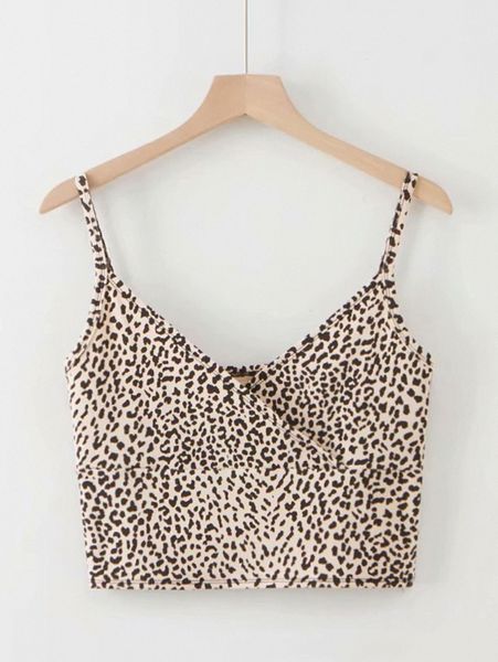 

leopard print surplice cami z2da#, White