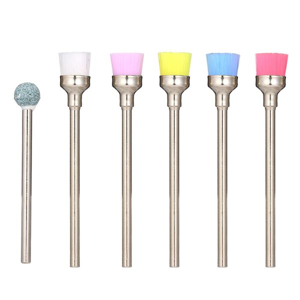 

6pcs / bag diamond silicone nail drill bit set for manicure / pedicure kit for removing manicure nail polish uv gel tool