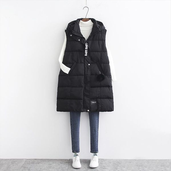 

2020 womens parka plus size 4xl fashion coat new winter mujer outerwear hooded female padded parka womens thick vest l402, Black;white