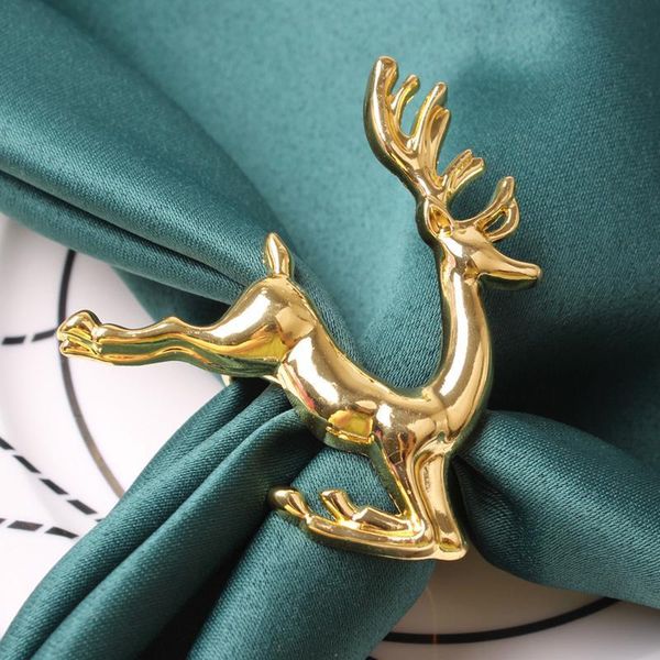 

8pcs napkin rings party holiday christmas wedding napkin holder decoration adornment deer napkin ring ornament for table qylmnw