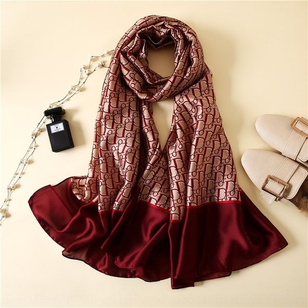 

jwef new ribbon tied clivia 88*6cm scarf scarf female flower bag handle headband scarves shawlblue, Black;white